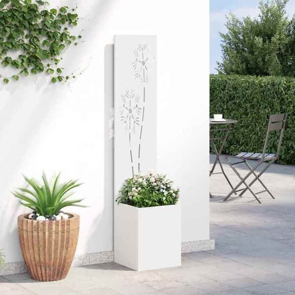 Maison Exclusive - Trädgårds sekretessskärm Vit 32 x 32 x 150 cm Vit