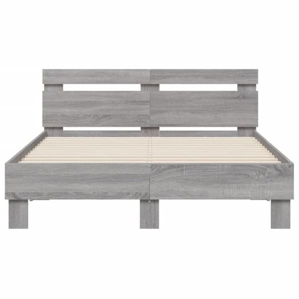Maison Exclusive - Sengestel uden madras sonoma grå 135x190 cm