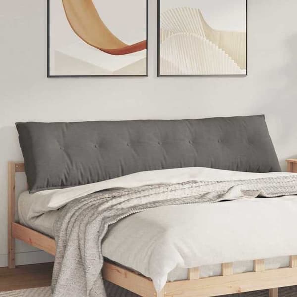 Maison Exclusive - Lys grå rygpude 200 x 50 cm i fløjl