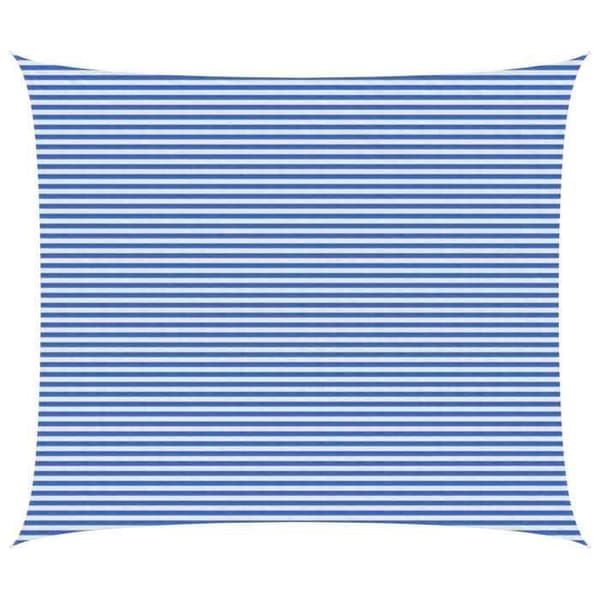 Maison Exclusive - Skuggtält 6 x 7 m HDPE Rektangulär Blå och Vit