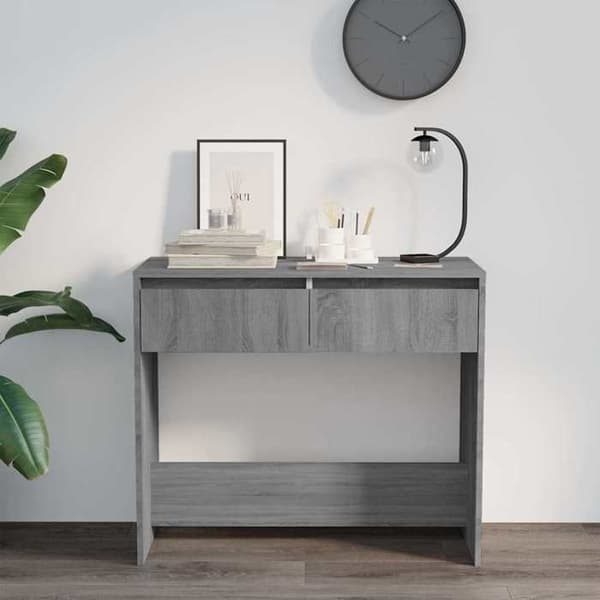 Maison Exclusive - Consolebord sonoma grå 89x41x76,5 cm ingeniørtræ sonoma grå