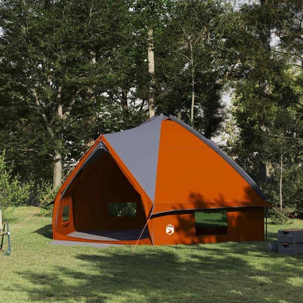 Maison Exclusive - Teepee Telt til 10 personer Grå og orange