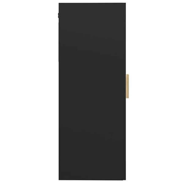 Maison Exclusive - Væghængt skab Sort 69,5x34x90 cm