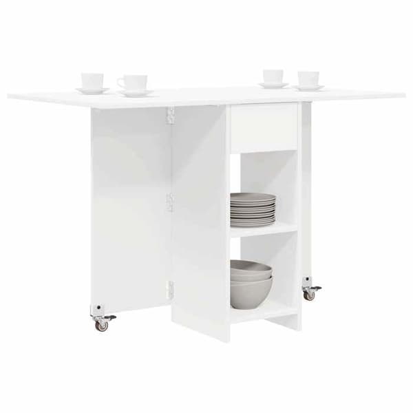 Maison Exclusive - Spisebord 115 x 70 x 75 cm Ingeniørtræ Hvid