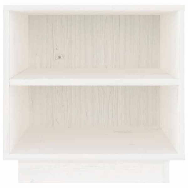 Maison Exclusive - Natborde 2 stk Hvid 40x34x40 cm Solid fyrretræ Vit