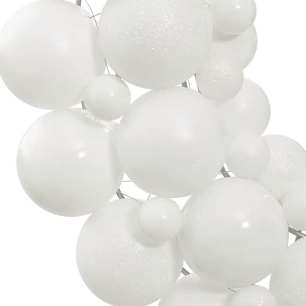Maison Exclusive - Valkoinen joulukranssi 45 cm styroksista