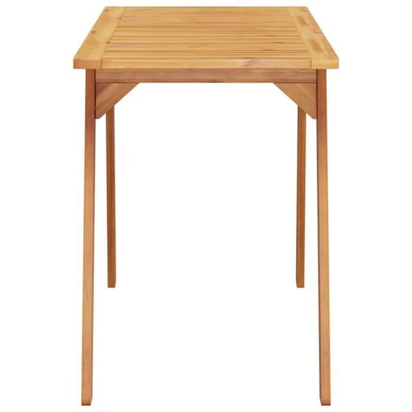Havemøbel spisebord - MAISON EXCLUSIVE - 110x56x75 cm - Massiv akacie - Rektangulær - Brun