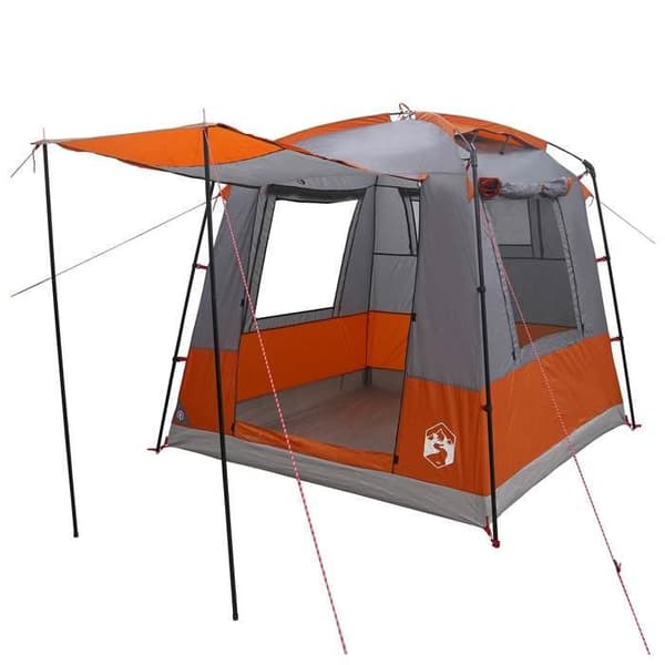 Maison Exclusive - Festtelt til 4 personer Grå og orange Grå och orange