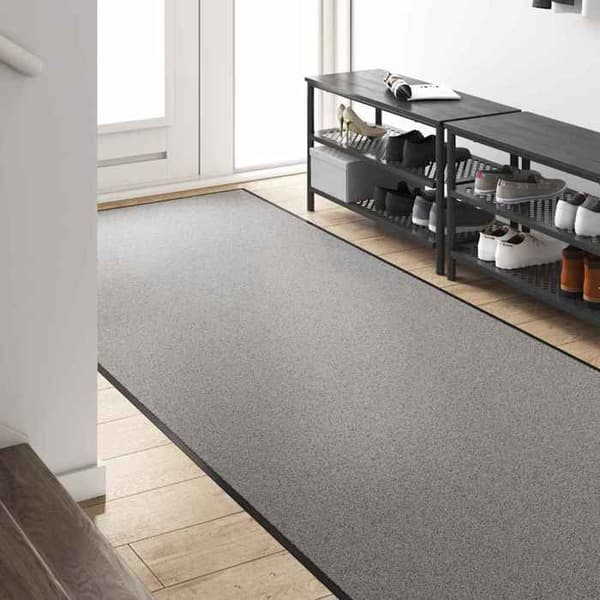 Maison Exclusive - Harmaa ja Musta Sisäänkäyntimatto 120 x 300 cm 100% Polyamidia
