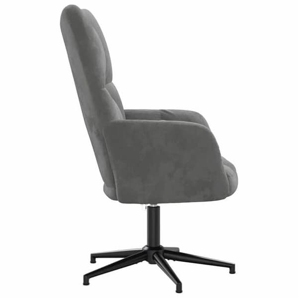Maison Exclusive - Mörkgrå Velour Relaxstol