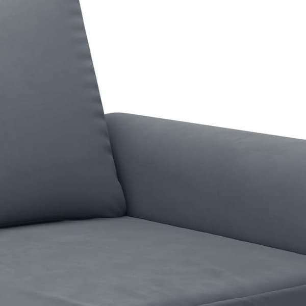 Maison Exclusive - Sæt af 3 sofaer med puder Mørkegrå Velour
