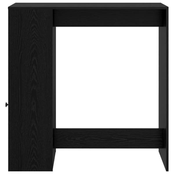 Barbord - EKSKLUSIV HUS - 101 x 40 x 103,5 cm - Ingeniørtræ - Sort - Rektangulær