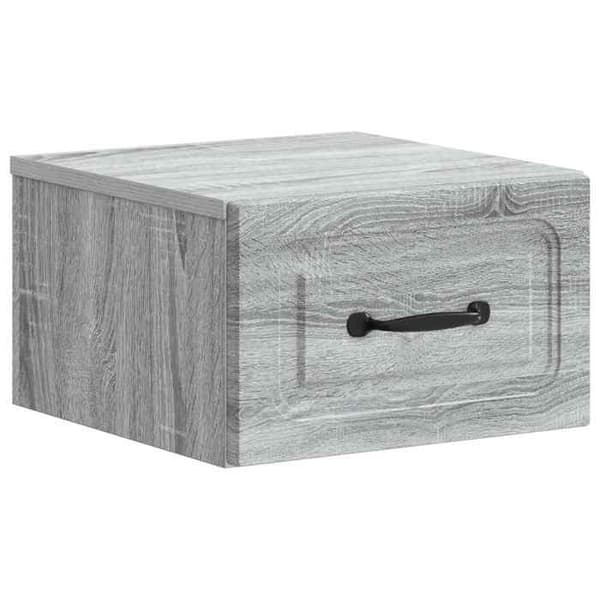Maison Exclusive - Sonoma harmaa seinähyllyyöpyöre 34,5 x 33 x 20 cm
