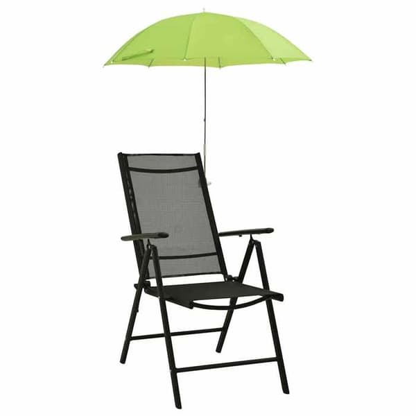 Maison Exclusive - Campingstole parasoller 2 stk Grøn 105 cm