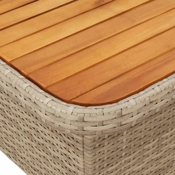 Maison Exclusive - Trädgårdsset med 5 delar i beige polyrotting med kuddar