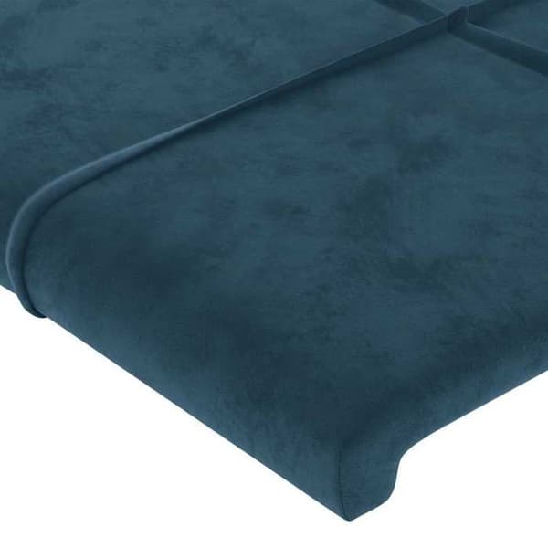 Maison Exclusive - Hovedgærde Mørkeblå 80x5x78/88 cm Velour