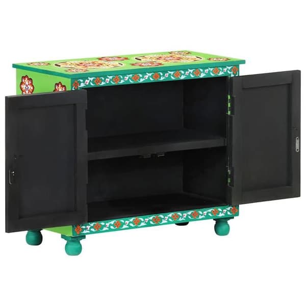 Maison Exclusive - Håndmalet multicolor buffet 70x35x60 cm mango træ