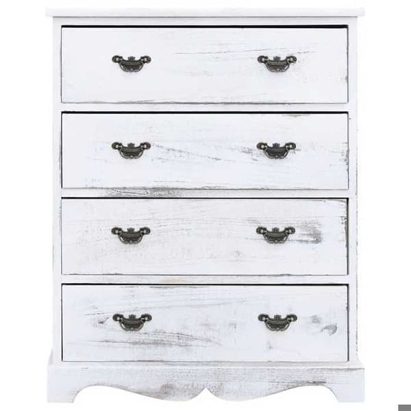 Dressoir - Maison Exclusive - Hvid - 4 skuffer - 60x30x75 cm Vit
