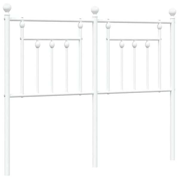 Maison Exclusive - Erstatnings hovedgærde metal hvid 120 cm Vit