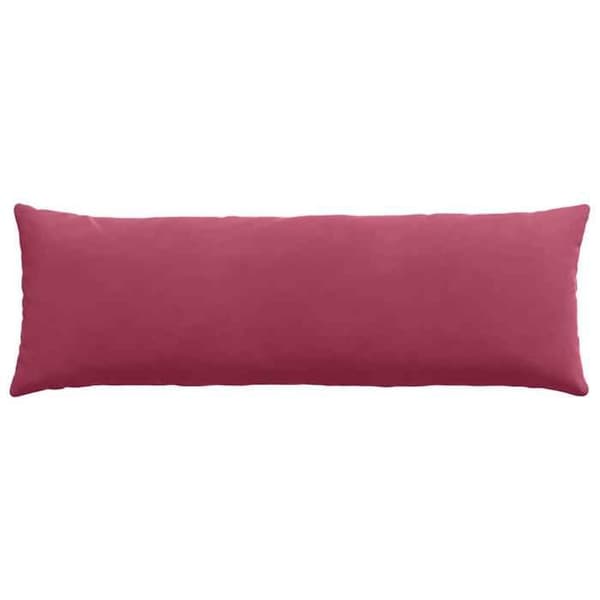 Soffkuddar - EXKLUSIV HEM - 120 x 40 cm (set om 2) - Kordfløyel - Bordeaux - Polyesterfyllning Bordeaux
