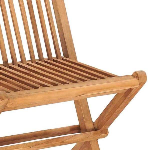 Havemøbel sæt - Maison Exclusive - Sammenklappelig - Massiv teak - 2 pladser med grå puder Grå (kudde)