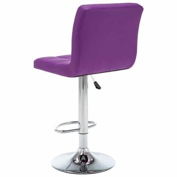 Maison Exclusive - Barstole sæt af 2 lilla kunstlæder