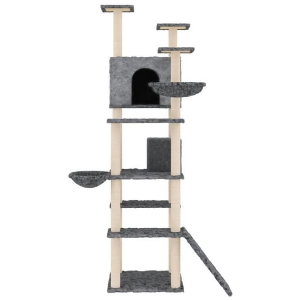 Maison Exclusive - Kattekradsetræ med sisal kløer Mørkegrå 191 cm