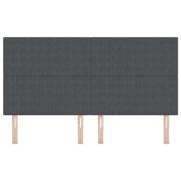 Maison Exclusive - LED-huvudgavel Mörkgrå 180 cm Sammetstyg