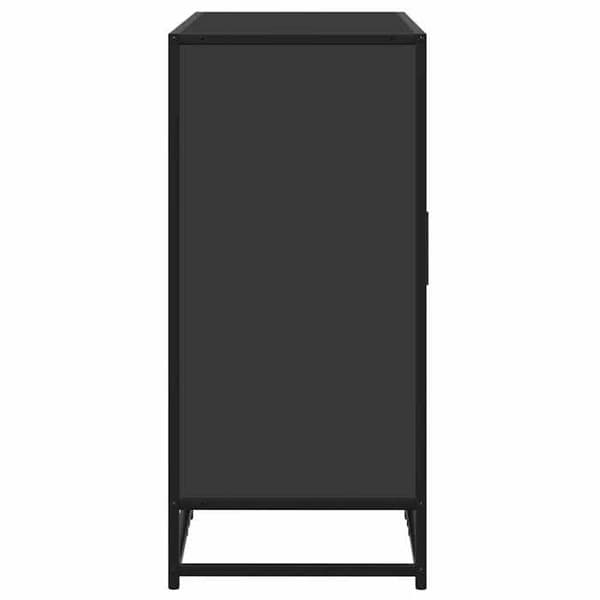 Maison Exclusive - Buffé svart 92x35x76 cm ingenjörsträ