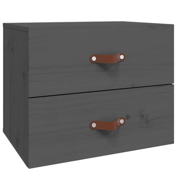 Maison Exclusive - Væghængte natborde 2 stk Grå 50x36x40 cm grå