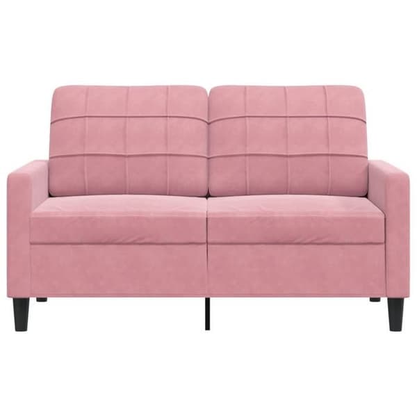 Maison Exclusive - Soffa 2-sits Rosa 120 cm Sammet Ros