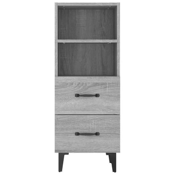 Maison Exclusive - Buffet Sonoma grå 34,5x34x90 cm Ingenjörsträ
