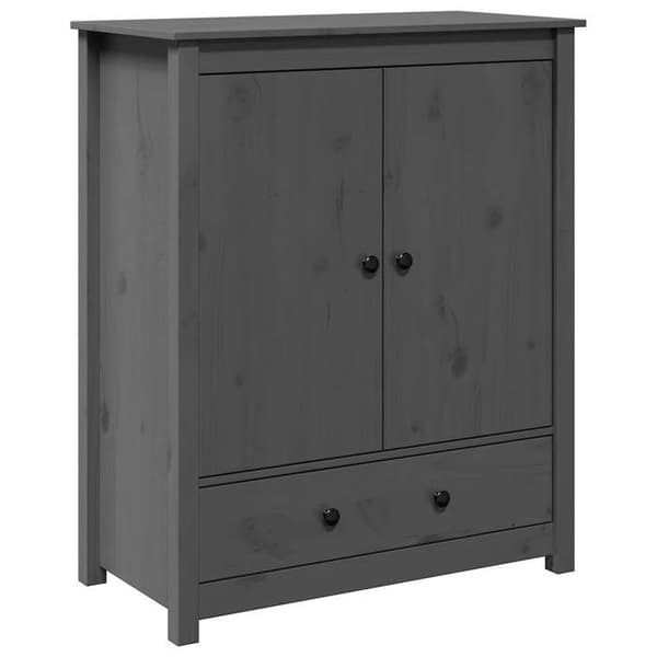 Maison Exclusive - Harmaa buffet 83x41,5x100 cm Massiivipuu mänty Grå