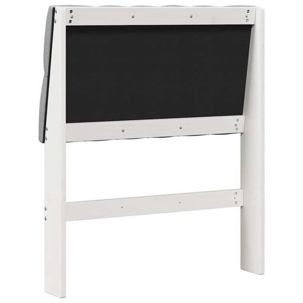 Maison Exclusive - Klädd sänggavel Ljusgrå 75 cm Massivt trä