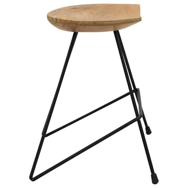 Maison Exclusive - Barstolar set om 2 i massivt teakträ