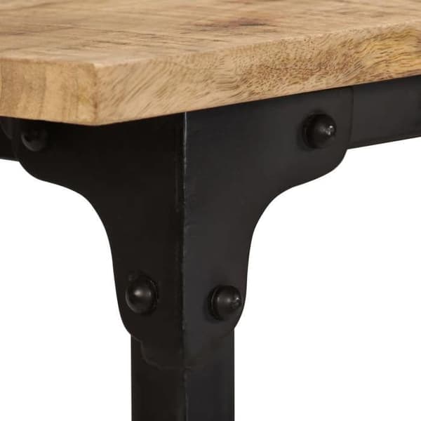 Maison Exclusive - Kontor med foldestol i massivt mangotræ 115x50x76cm