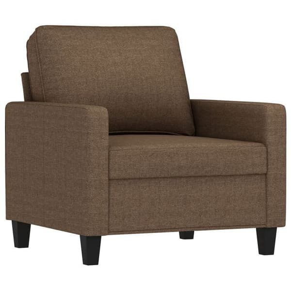 Maison Exclusive - Sæt af 4 sofaer med puder Brun Stof