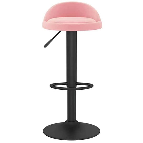 Maison Exclusive - Barstolar set om 2 rosa sammet