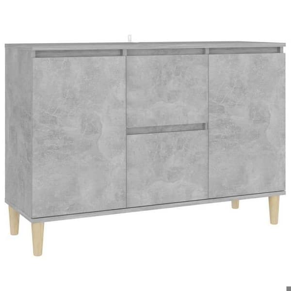Maison Exclusive - Buffet grå beton 101x35x70 cm ingeniørtræ