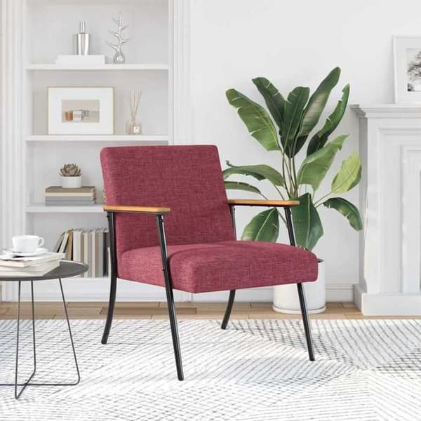 Maison Exclusive - Bordeaux stof lænestol
