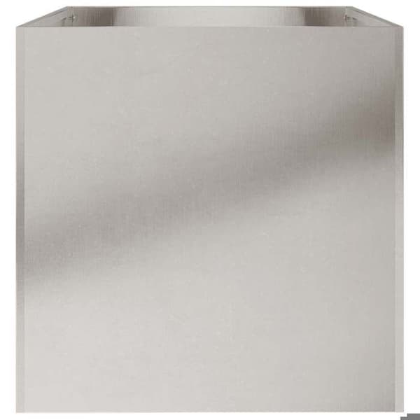 Maison Exclusive - Silverfärgad kruka 62x40x39 cm rostfritt stål Silver