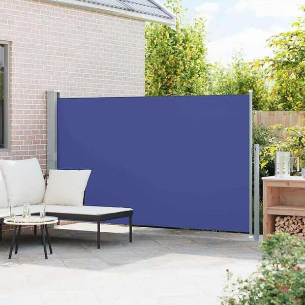 Maison Exclusive - Utdragbart sidotak för patio 170x300 cm Blå