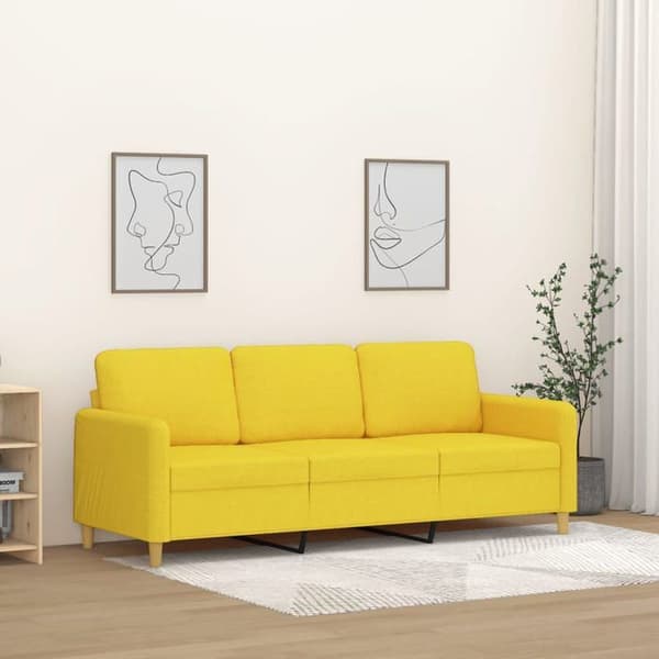 Maison Exclusive - 3-personers Sofa Lys Gul 180 cm Stof