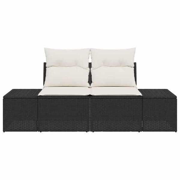 Maison Exclusive - Have sofa med sort pude 184 x 62 x 69 cm polyrotin