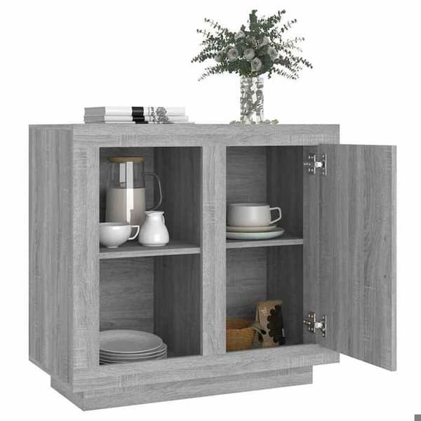 Maison Exclusive - Buffet Sonoma grå 80x40x75 cm