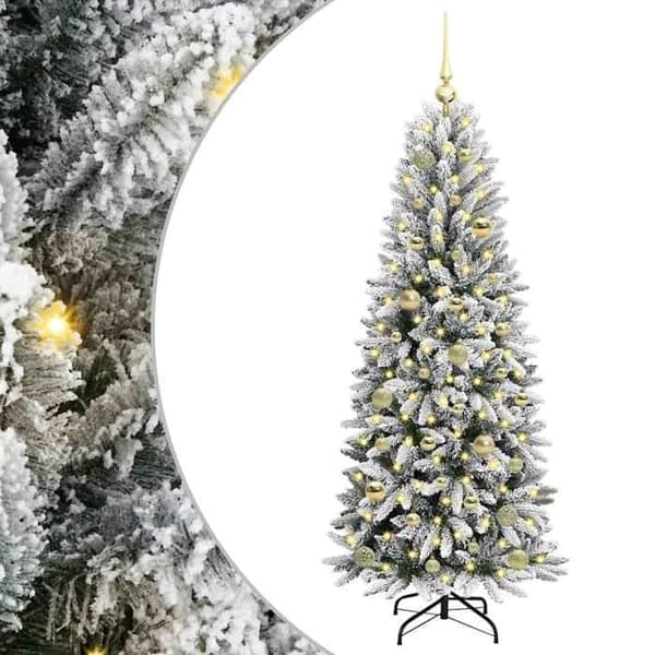 Maison Exclusive - Konstgjord Julgran Vit 150 cm Vit