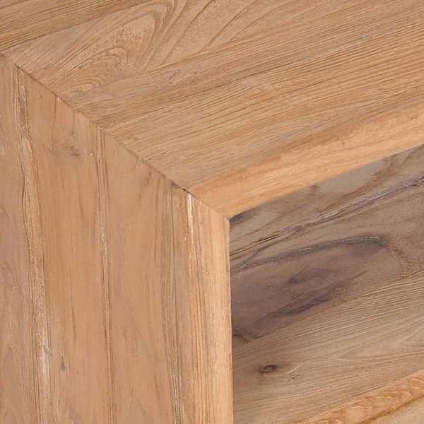 Maison Exclusive - TV-möbel 90x30x40 cm av solid teakträ Naturlig träfärg