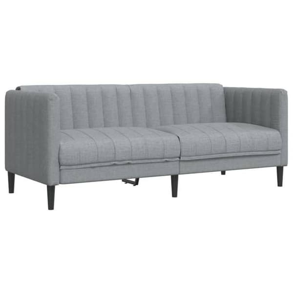Maison Exclusive - Sæt af 2 sofaer lys grå stof