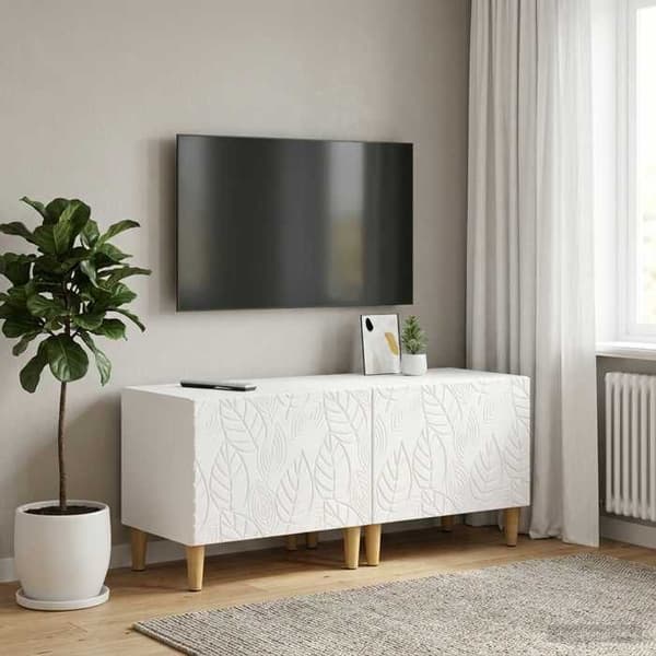 Maison Exclusive - TV Møbel Hvid Ingeniørtræ