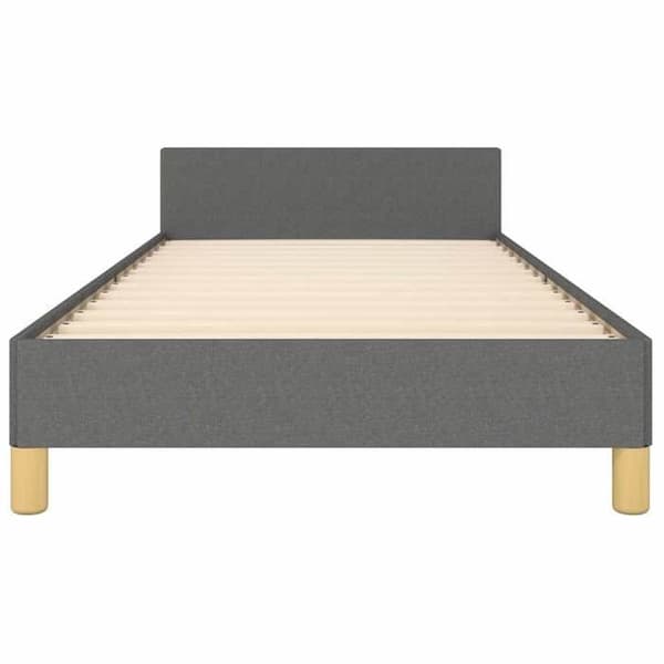 Maison Exclusive - Sängram utan madrass mörkgrå 80x200 cm tyg